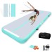 AKSPORT Inflatable Gymnatsics Mat Tumble Track 10ft 13ft 16ft 20ft 23ft Air Tumbling Mat with Air Pump for Home Use/Training/Cheerleading/Yoga