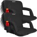 Driftsun 2 Pack Extra Wide Stadium Seats with Back Support - Deluxe Foldable Stadium Chairs for Bleachers - Folding Waterproof Sport Chair - Easy to Transport