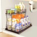 2 Tier Sliding Basket Drawer Organizer, 2023 Upgraded Pull Out Under Sink Cabinets Organizer,Multipurpose Kitchen Bathroom Laundry Room Organizers(Request at Least 11 inch Cabinet Opening)