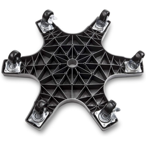 Bosmere S20410 Down Under Plant Caddie, Heavy Duty Plant Stand with Wheels, 500lb Capacity, 20-Inch, Black