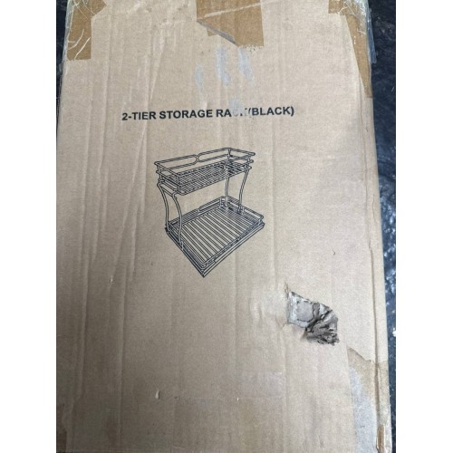 2 Tier Sliding Basket Drawer Organizer, 2023 Upgraded Pull Out Under Sink Cabinets Organizer,Multipurpose Kitchen Bathroom Laundry Room Organizers(Request at Least 11 inch Cabinet Opening)