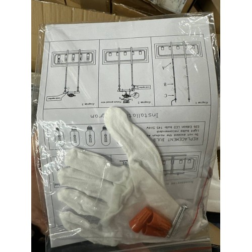 TZOE Rectangle Dinning Room Chandeliers,Rustic Pendant Lighting for Kitchen Island, White Oak Wood Color Metal&Black Finish Vintage Industrial 5-Light Chandelier,L31.5 x W8.6 x H13.7