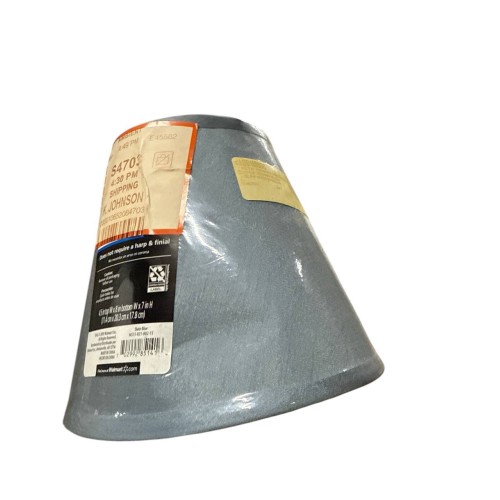 Mix & Match 4.5x8x7" Slate Blue Accent Lamp Shade, Round