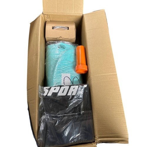 AKSPORT Inflatable Gymnatsics Mat Tumble Track 10ft 13ft 16ft 20ft 23ft Air Tumbling Mat with Air Pump for Home Use/Training/Cheerleading/Yoga