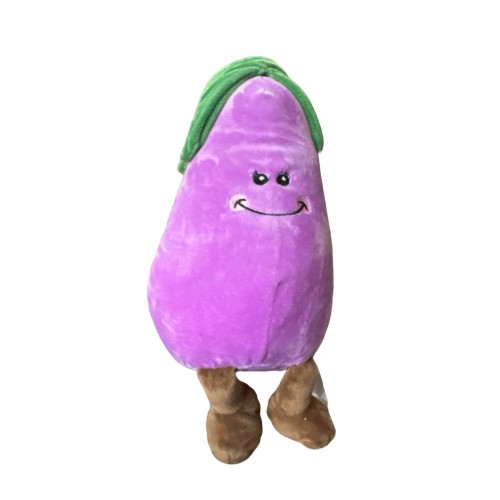 Mikey the Joyful Eggplant | 15″-L Huggable Friends
