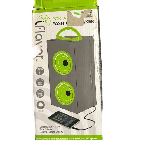 iFlavor Trendy Gray & Green Portable Speaker - Portable Fashion Speaker Tested