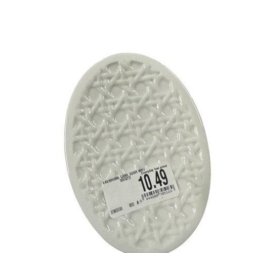Everhome Cane Ceramic Soap Dish, White