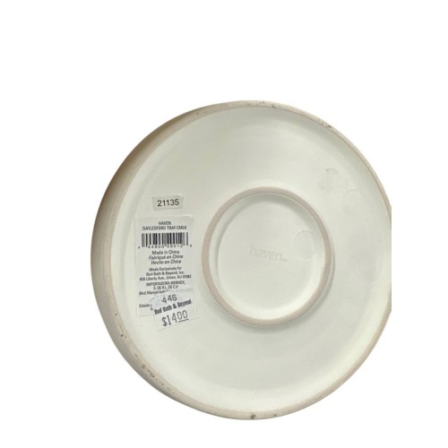 Haven Charola Para Tocador De Cerámica Daylesford Color Blanco Coco