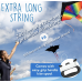 IMPRESA Large Rainbow Delta Kite - Easy to Assemble, Launch, Fly - Premium Quality, Great for Beach Use - The Best Kite for Everyone - Girls, Boys, Kids, Adults, Beginners and Pros -