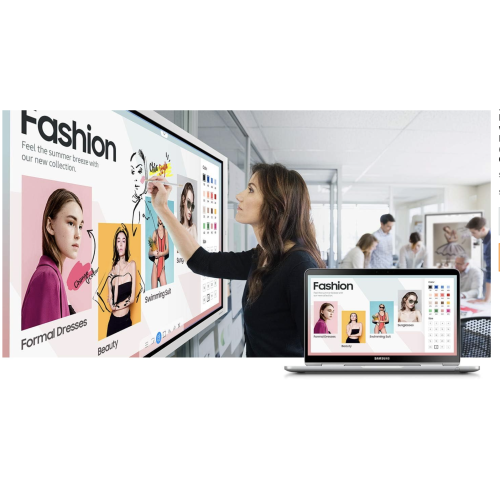 Samsung Flip Pro Digital Flipboard, WM55B, 55", UHD, Advanced IR Touch,HDMI in, USB-C Video/touch-out, USB, LAN, WiFi WPA2 Enterprise, Bluetooth, RS-232, Tizen
