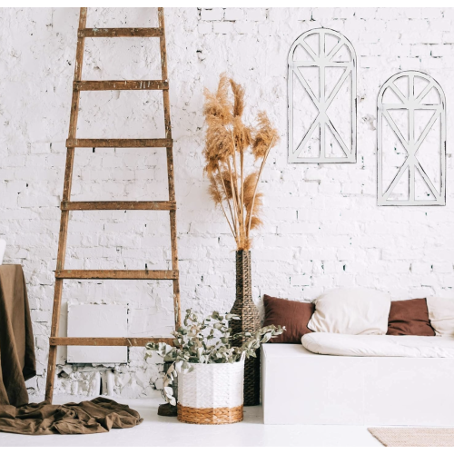 KIBAGA Beautiful Cathedral Window Frame Set of 2 – Lovely Farmhouse Wall Decor