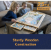 Bits and Pieces Original Standard Wooden Jigsaw Puzzle Plateau-The Complete Puzzle Storage System