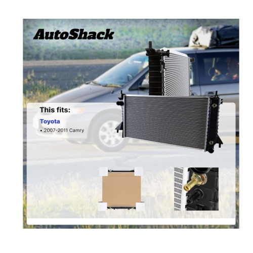 AutoShack Radiator for 2007-2011 Toyota Camry 2.4L 2.5L FWD RK1168