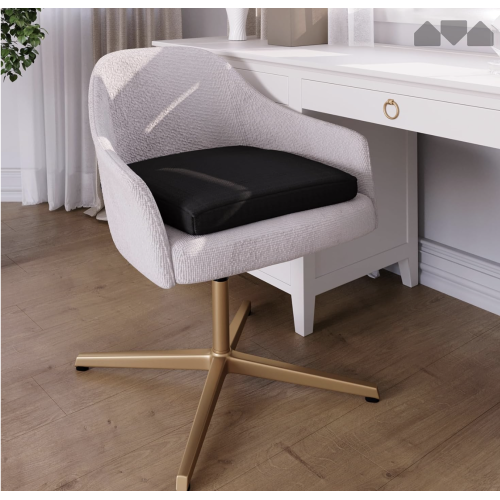 Milliard Memory Foam Seat Cushion Chair Pad 18 x 16 x 3in. with Washable Cover, for Relief and Comfort