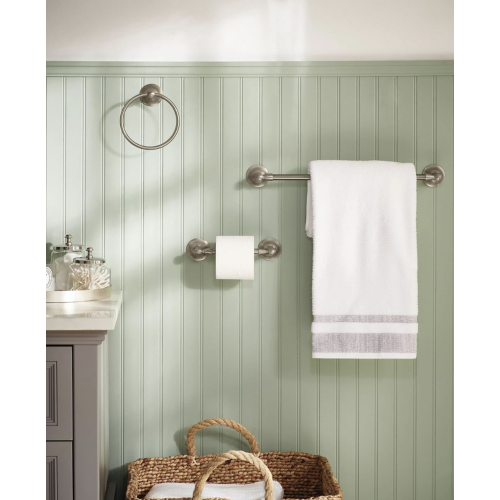 Moen DN6818BN Sage 18-Inch Single Towel Bar, Brushed Nickel