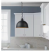Hampton Bay Talullah 1-Light Matte Black Pendant Light 1005848160