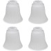 Transitional Frosted Bell Shape Ceiling Fan Glass Shade.2-1/8"Fitter.Size:4-3/4"D x 4-5/8"H.4Pcs/Pack Transitional Frosted Bell Shape Ceiling Fan Glass Shade.2-1/8"Fitter.Size:4-3/4"D x 4-5/8"H.4Pcs/Pack