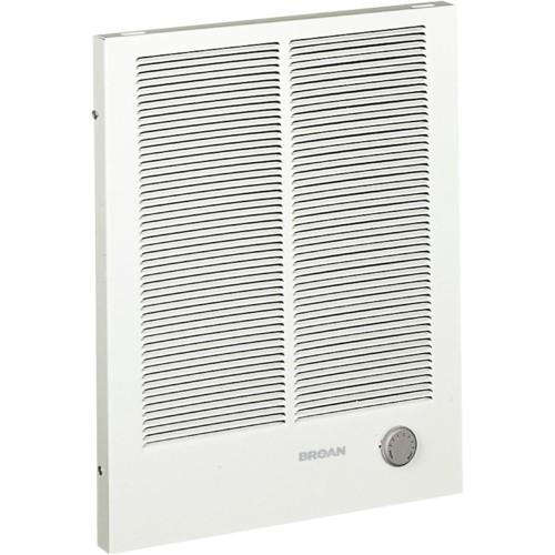 Broan-NuTone 194 High Capacity Wall Heater, White Painted Grille, 3000/1500 Watt 240 VAC, Covers 300 sq. ft. at Factory Wired Voltage