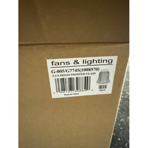 Transitional Frosted Bell Shape Ceiling Fan Glass Shade.2-1/8"Fitter.Size:4-3/4"D x 4-5/8"H.4Pcs/Pack Transitional Frosted Bell Shape Ceiling Fan Glass Shade.2-1/8"Fitter.Size:4-3/4"D x 4-5/8"H.4Pcs/Pack