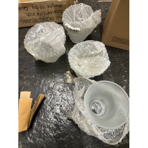 Transitional Frosted Bell Shape Ceiling Fan Glass Shade.2-1/8"Fitter.Size:4-3/4"D x 4-5/8"H.4Pcs/Pack Transitional Frosted Bell Shape Ceiling Fan Glass Shade.2-1/8"Fitter.Size:4-3/4"D x 4-5/8"H.4Pcs/Pack