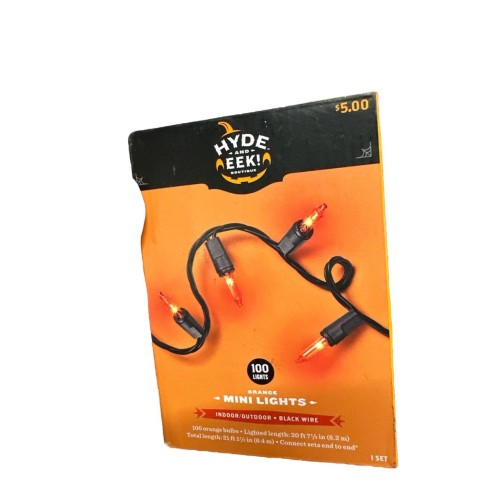 Hyde and Eek Boutique 100ct Mini String Lights - Orange & Purple - Tested Hyde and Eek Boutique 100ct Mini String Lights - Orange & Purple - Tested