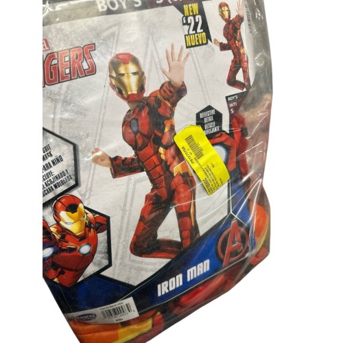 Iron Man Boys Muscle Costume S Kids Child Dress Up Halloween Marvel Avengers