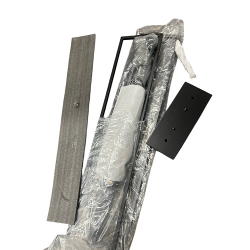 YANSUN 5-Light Matte Black Industrial Linear Island 