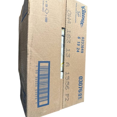 Kleenex 3076 White Facial Tissue, 2-Ply, 125/box, 12/carton Kleenex 3076 White Facial Tissue, 2-Ply, 125/box, 12/carton