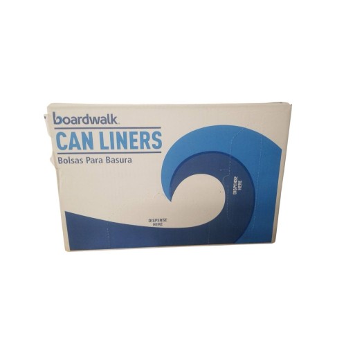 Boardwalk 517 SH-Grade Repro Can Liners, 40x46, 45gal, 1.2mil, Black, 10 Bag/Roll, 10 Roll/CT