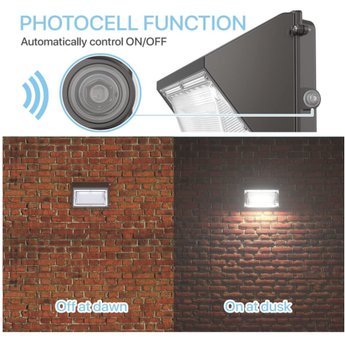 HYPERLITE 120W LED Wall Pack Light with Dusk to Dawn Photocell 15,600LM UL/DLC Wall Pack HYPERLITE 120W LED Wall Pack Light with Dusk to Dawn Photocell 15,600LM UL/DLC Wall Pack