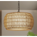 Rattan Farmhouse Chandelier Light Fixtures, 5-Lights Boho Large Pendant Brown Rattan Farmhouse Chandelier Light Fixtures, 5-Lights Boho Large Pendant Brown