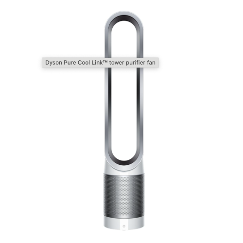 Dyson Pure Cool Link TP02 Wi-Fi Enabled Air Purifier, White/Silver