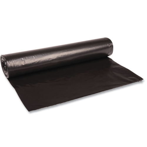 Boardwalk 517 SH-Grade Repro Can Liners, 40x46, 45gal, 1.2mil, Black, 10 Bag/Roll, 10 Roll/CT
