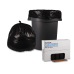 Boardwalk 517 SH-Grade Repro Can Liners, 40x46, 45gal, 1.2mil, Black, 10 Bag/Roll, 10 Roll/CT