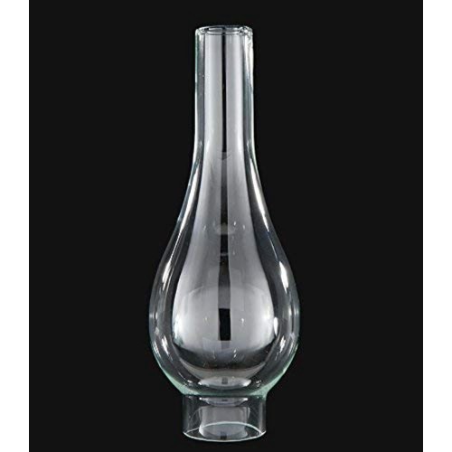 Clear Glass Lamp Chimney, Hurricane Globe 9in high 3in w fitter opening vintage 4-pack