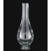 Clear Glass Lamp Chimney, Hurricane Globe 9in high 3in w fitter opening vintage 4-pack