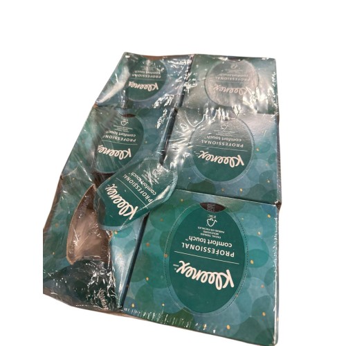 Kleenex Boutique White Facial Tissue For Business, Pop-Up Box, 2-Ply, 95 Sheets/Box, 6 Boxes/Pack, 6 Packs/Carton KCC21271CT