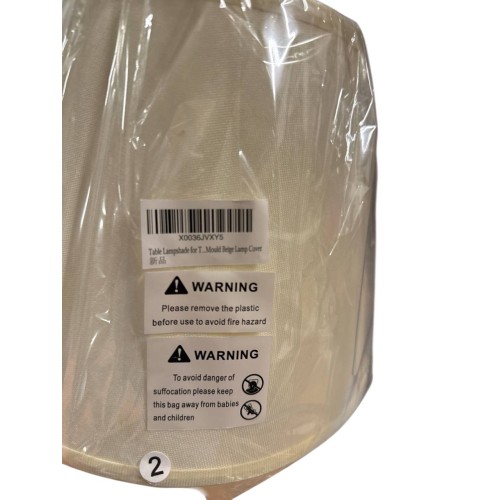 Table Lampshade for Table Lamps Floor Light Shade Mini Table Lampshade Replacement Size 6.3" Top Dia x 10" Bottom Dia x 7.9" Slant Height Farmhouse Fabric Diffuser Spider Mould Beige Lamp Cover