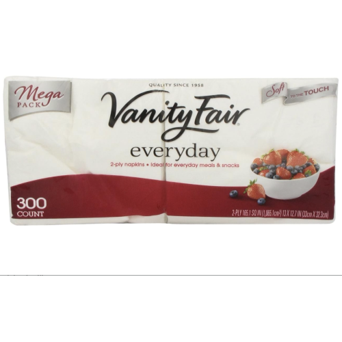 Vanity Fair Everyday Napkin, 300 ct.6 pack