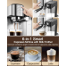 Espresso Machine with Integrated Automatic Milk Frother 6 in 1, 20 Bar Espresso Cappuccino Latte Maker with 24 oz Detachable Milk Reservoir, Ideal for Home Use