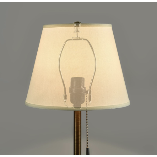 Table Lampshade for Table Lamps Floor Light Shade Mini Table Lampshade Replacement Size 6.3" Top Dia x 10" Bottom Dia x 7.9" Slant Height Farmhouse Fabric Diffuser Spider Mould Beige Lamp Cover