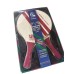 Champions Court Club 2 Wooden Paddles & 2 Balls NEW IN BOX Burgundy