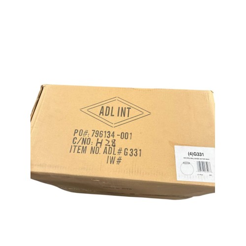  Inch Diameter USA-Made White Opal Glass Ball Shade with 4 Inch Base Fitter and 7 1/4 Inch Height