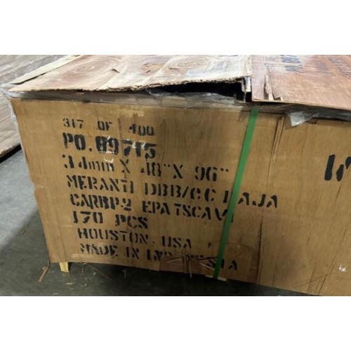 Quantity of (10) Bundles of 3.4mm 48 x 96 Nominal Overlay Meranti Plywood