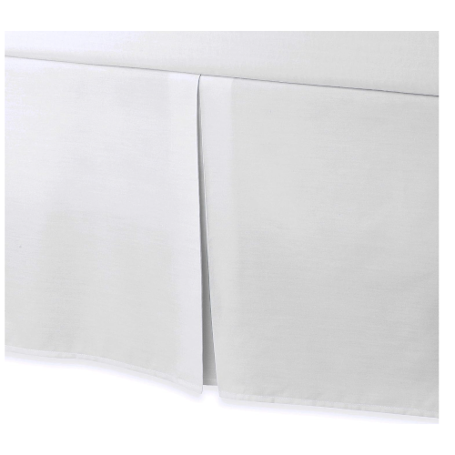 Smoothweave Tailored 18-Inch Bed Skirt (Twin, White)