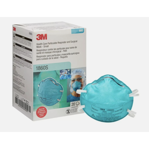 Case of 120 3M 1860S N95 SMALL Surgical Masks Respirator EXP 07/2025
