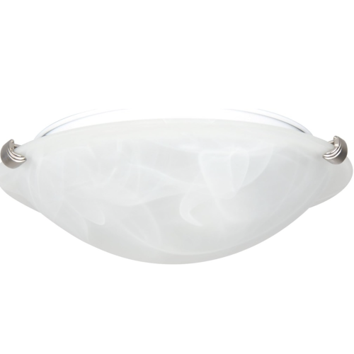 Luminance F7288-53 Transitional 2 Incandescent Semi-Flush Mount Light with Satin Nickel Finish