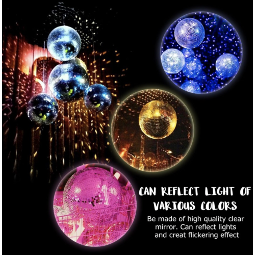Disco Ball Mirror Ball 12 inch Mirror Ball Large Disco Ball Disco Ball 12 inch,Hanging Party Disco Ball for Party Design,Wedding Decoration.