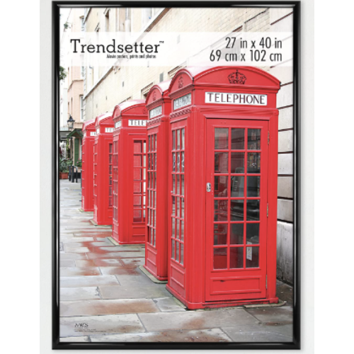MCS Trendsetter Poster Frame, Black, 18 x 24 in, Single