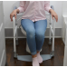 RMS Toilet Safety Frame & Rail - Folding & Portable Bathroom Toilet Safety Rails - Handrail Toilet Bars with Adjustable Height (White)